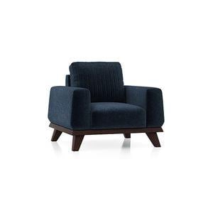Granada Premium 1 Seater Fabric Sofa in Cobalt Colour