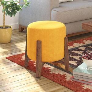 Nicole Stool in Matte Mustard Yellow Colour