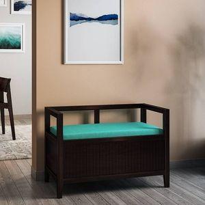 Rhodes Solid Wood Bench In Mango Mahogany Finish