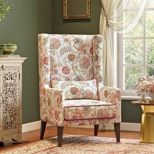 Morgen Lounge Chair In viva bloom Colour