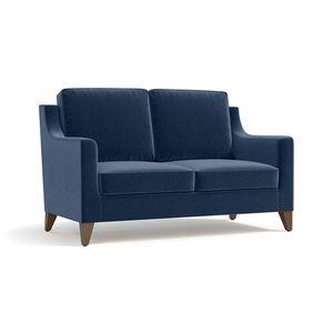 Abbey 2 Seater Fabric Sofa in Lapis Blue Colour