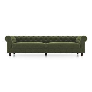 Winchester Essential 4 Seater Fabric Sofa In Moss Green