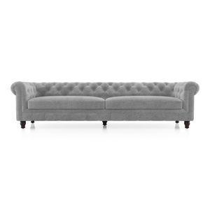 Winchester Essential 4 Seater Fabric Sofa In Granite Weave