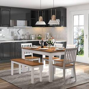 Diner Solid Wood Dining Bench In Golden Oak Finish