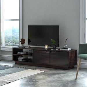 Zephyr Solid Wood TV Unit in Mahogany Finish