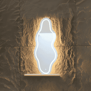 LED Sculpted Mirror Light - Modern Stylish and Illuminated  Mirror