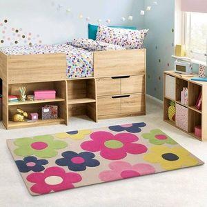 Beige Floral Rug