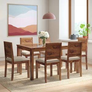Floyd 6 Seater Dining Table Glass Top With Set Of 6 Oribi Dining Chairs