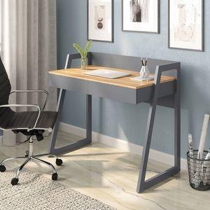 Zelda Engineered Wood Study Table in Two Tone Finish