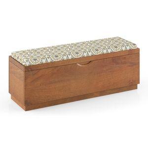 Zephyr Blanket Box In Amber Walnut Finish