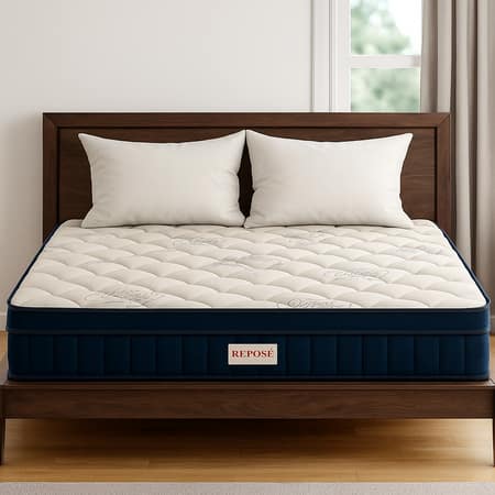 Repose Enviro-Pro Omni Top Pocketed Spring with Natural Latex Mattress (L x W: 78 inch x 48 inch, Thickness 6 Inches )