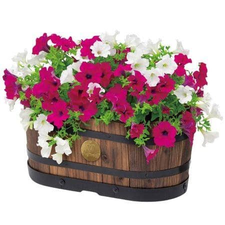 VegTrug Wooden Oval Planter Small