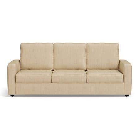 Apollo Sofa Set (Colour : Pearl, Cushion : Soft, Back Type : High Back, Seater : 3+1+1)