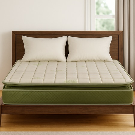 Repose Extrordino Special Edition Macro-Top Luxury Pocketed Spring with Copper infused Memory Foam Mattress (L x W: 72 inch x 72 inch, Thickness 6 Inches )
