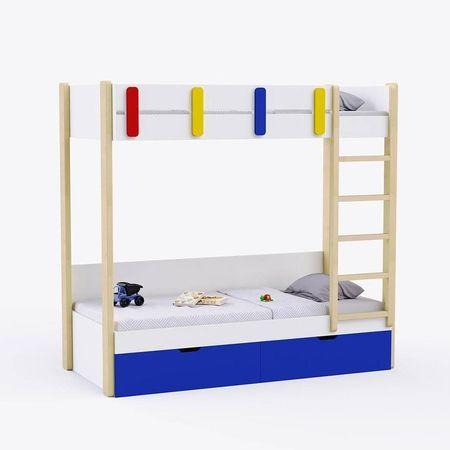 Pine Tree Bunk Bed with Drawer Storage