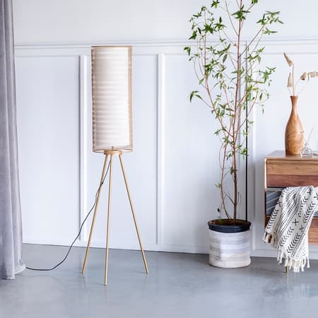 Rhombus Floor Lamp Gold