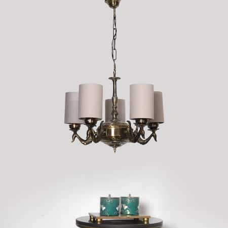 Devansh Dual Gold Antique Wall Mounted Lamp With Beige Jute Shade