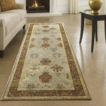 Luxe Home Polyester Vintage Runner(2x5 Feet, Multicolor, TPR)