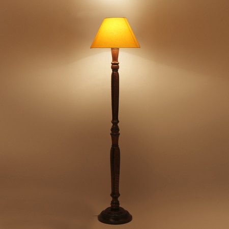 Devansh Wooden Floor Lamp