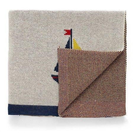 Mickey on Sail Boat Baby Blanket