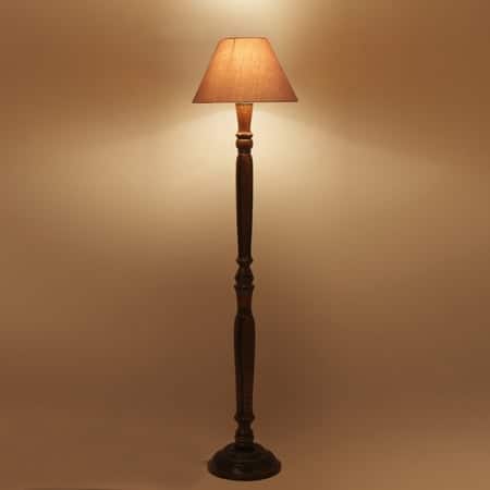 Devansh Wooden Floor Lamp