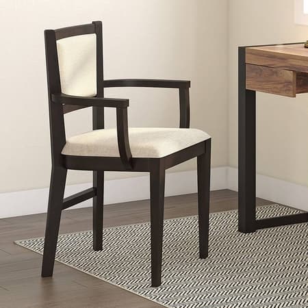 Aurelio Study Chair Without Headrest in Macadamia Brown Hopsack Weave Colour