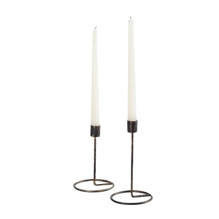 Noir Iron Candle holders -set of 2