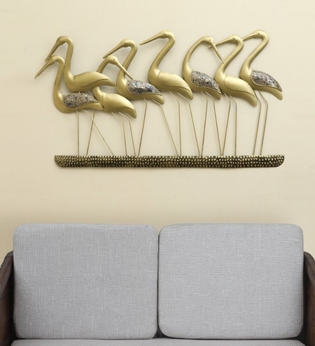 W-FRENCH Abstract Metal Wall Decor in Multicolor Set of 1