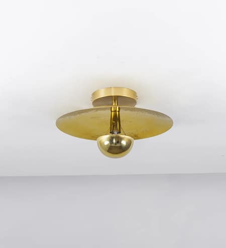 BERK Brass Finish Metal Ceiling Light