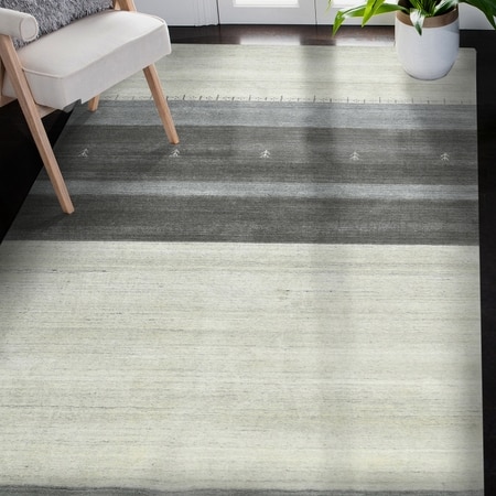 Catrice Ivory Solid Woven Wool 5X3 Feet Carpet