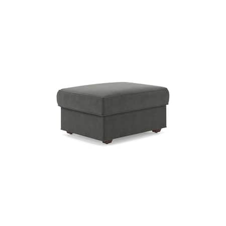 Apollo Ottoman Fabric Sofa in Ash Grey Velvet Colour
