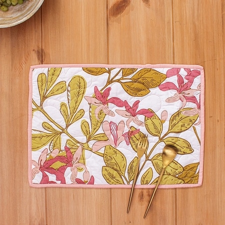 Senjana Set Of 2 Placemats With Pink Colour