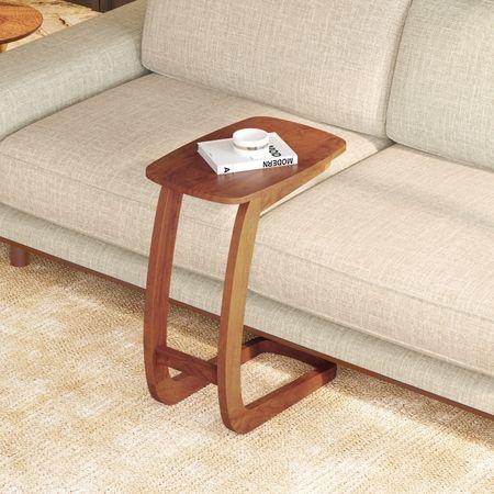 Forma Solid Wood C Table In Red Cedar Finish