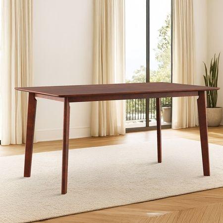 Augusta 6 Seater Dining Table In Dark Walnut Finish