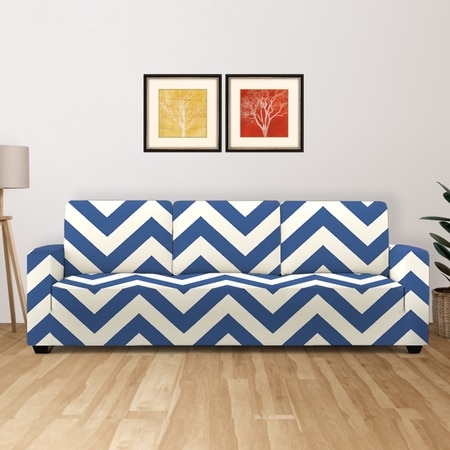 3 Seater Grey Line Sofa Cover