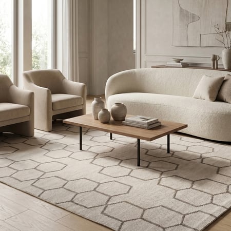 Jaipur Rugs Tessellated Wool 5x8 Feet Medium Grey And Black Olive Dhurrie Carpet