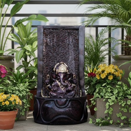 Slate Buddha White Fiber Glass Indoor Fountain