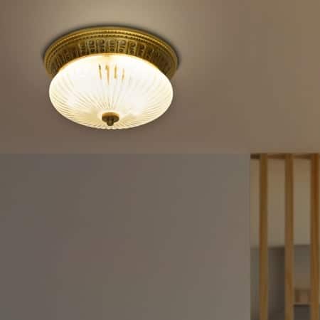 Albany Brass And Glass Ceiling Light