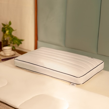 Granules Solid Quilted Firm Pillow 27 X 18 Inches
