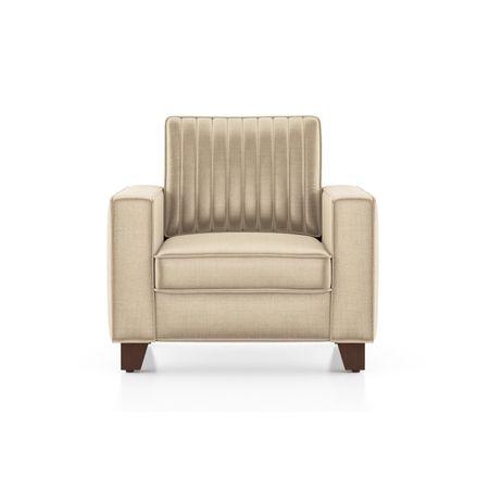 Apollo Neo 1 Seater Fabric Sofa in Pearl White Colour (Back Height : Regular, Cushion Type : Soft)