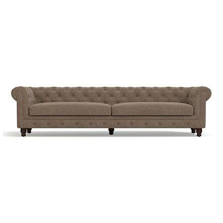 Winchester Premium 4 Seater Fabric Sofa in Mist Brown Colour