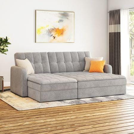 Peckham 3 Seater Sofa Cum Bed In Granite Weave Colour