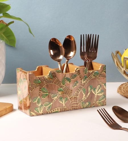 Nature’s Embrace Spoon & Fork Stand (1 Piece)