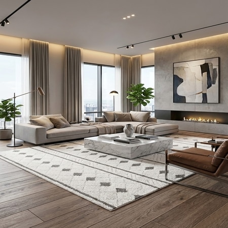 Alpine Stripe Carpet 5 X 7