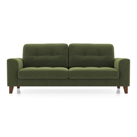 Verona Essential 3 Seater Fabric Sofa In Moss Green Colour