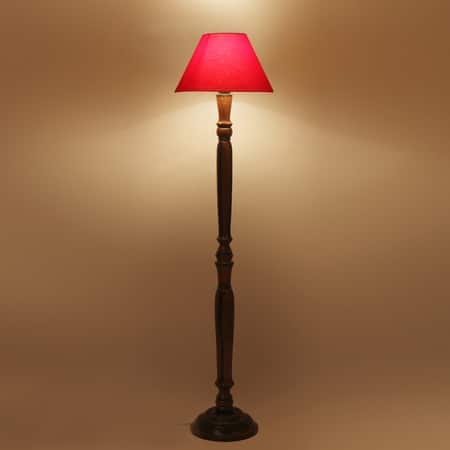 Devansh Wooden Floor Lamp