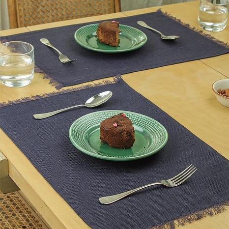 Neel Set Of 2 Placemats With Blue Colour