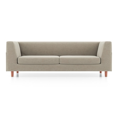 Rubik Essential 3 Seater Fabric Sofa In Oyster Beige