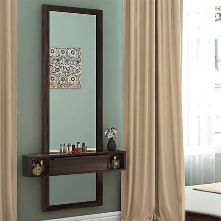 Ohio Solid Wood Dressing Table in Mahogany Finish