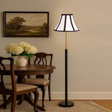 Devansh Wood & Metal Floor Lamp